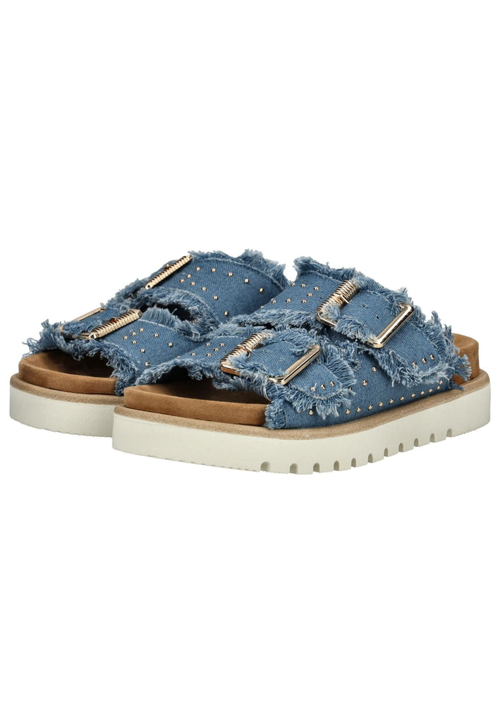 Mustang Pantoletten Lederimitat/Textil Blau