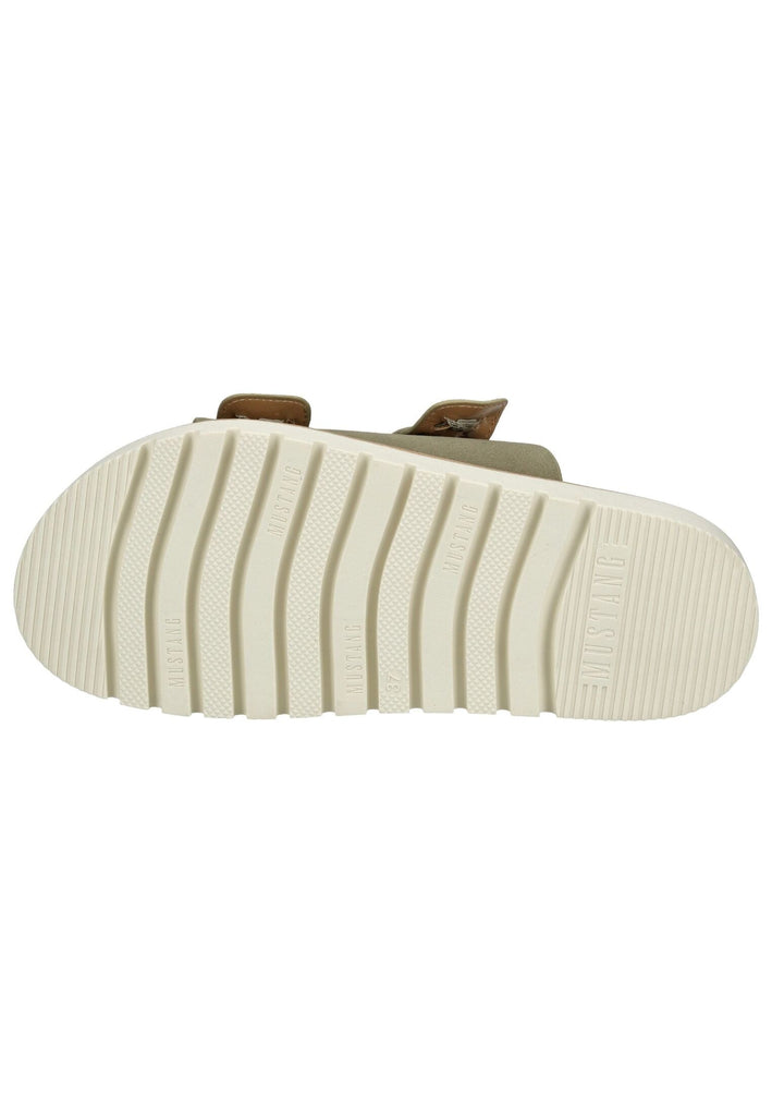 Mustang Pantoletten Lederimitat/Textil Khaki