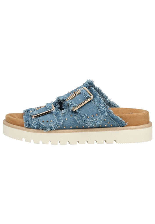 Mustang Pantoletten Textil Jeans