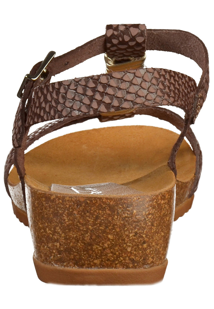 Mustang Sandalen Glattleder Dunkelbraun