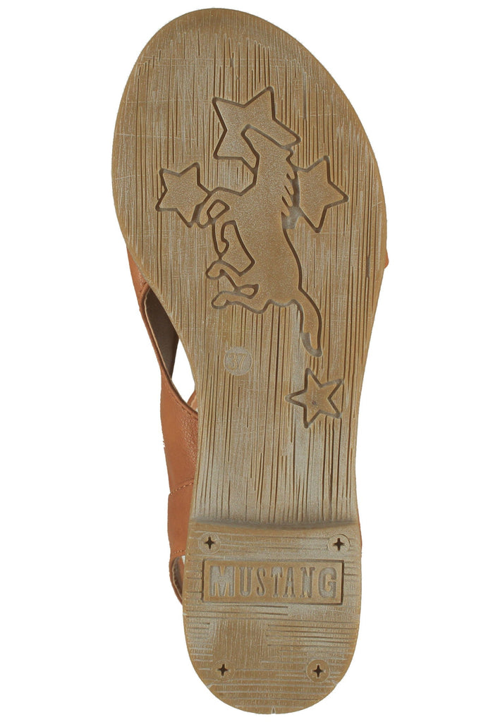 Mustang Sandalen Lederimitat Cognac