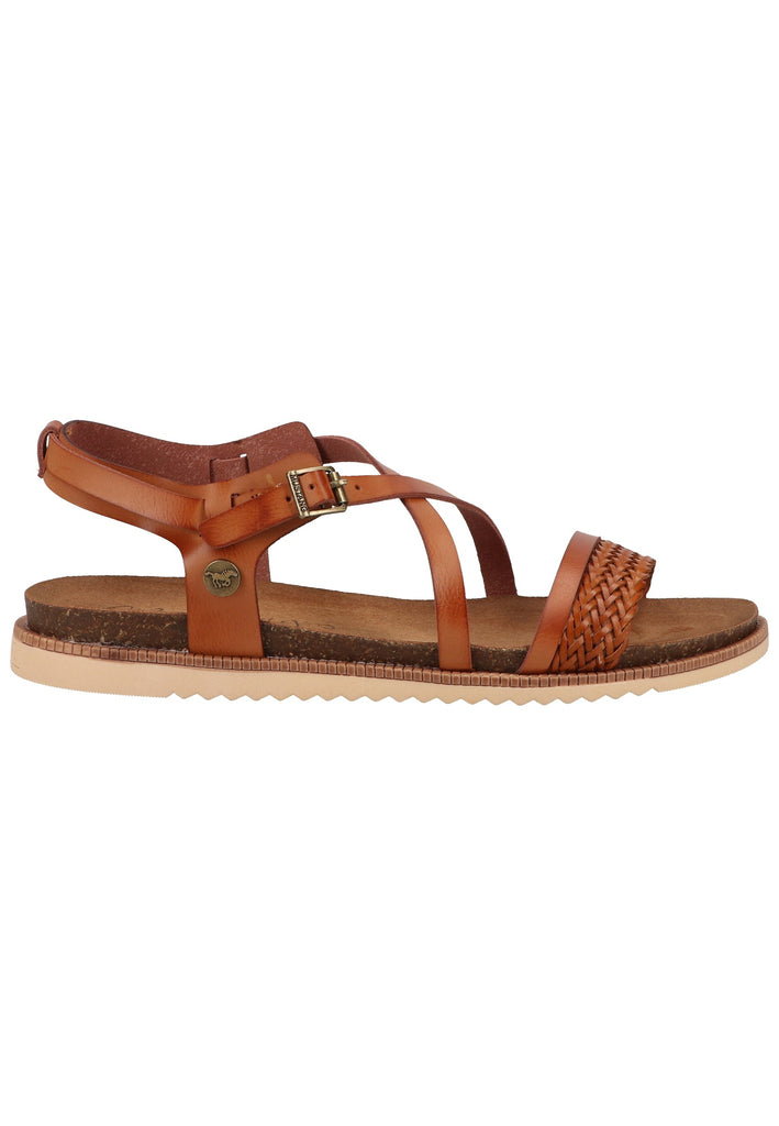 Mustang Sandalen Lederimitat Cognac