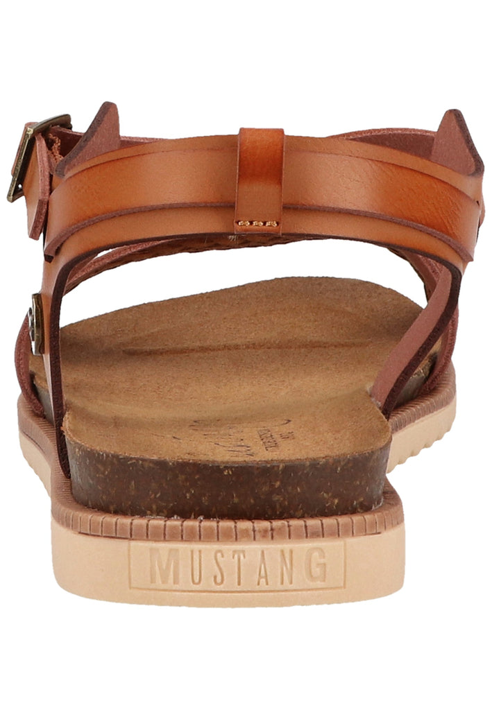 Mustang Sandalen Lederimitat Cognac