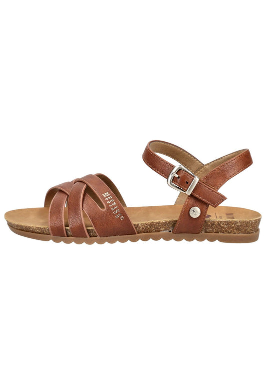 Mustang Sandalen Lederimitat Cognac