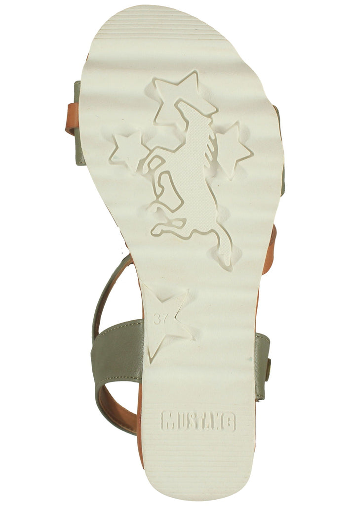 Mustang Sandalen Lederimitat Grün