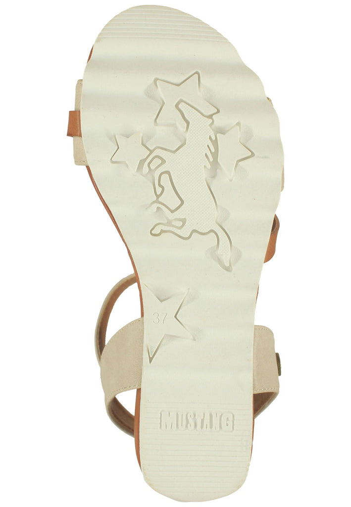 Mustang Sandalen Lederimitat Ivory