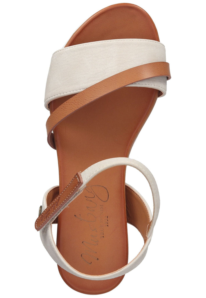 Mustang Sandalen Lederimitat Ivory
