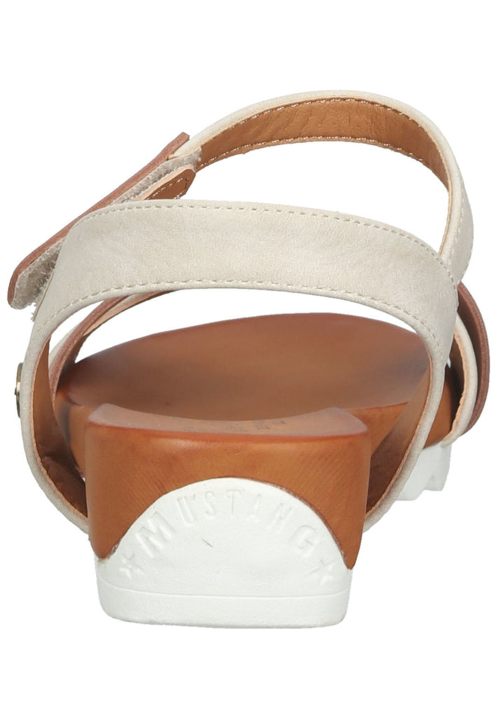 Mustang Sandalen Lederimitat Ivory