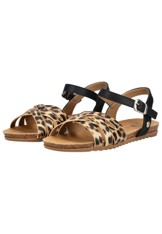 Mustang Sandalen Lederimitat Leopard