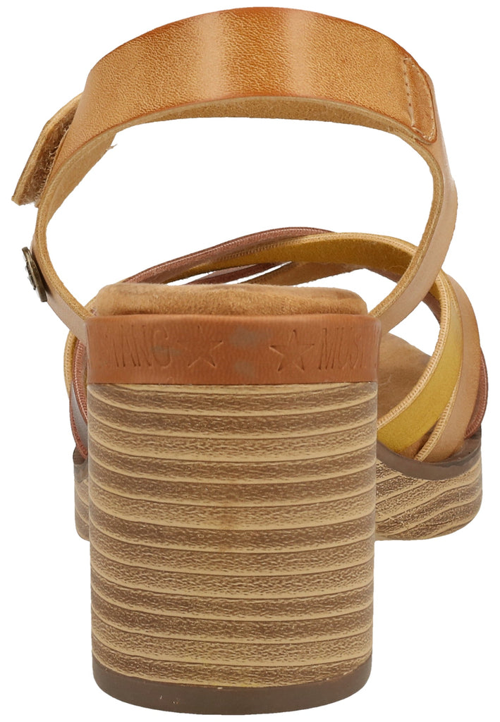 Mustang Sandalen Lederimitat Natur