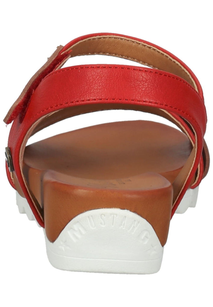 Mustang Sandalen Lederimitat Rot