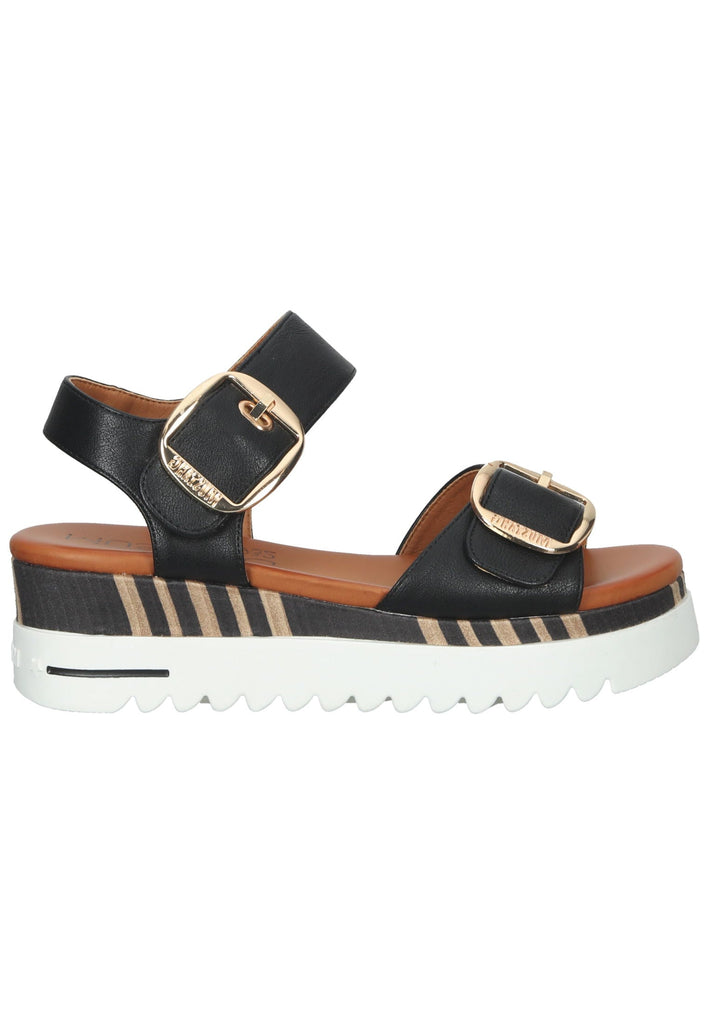 Mustang Sandalen Lederimitat Schwarz