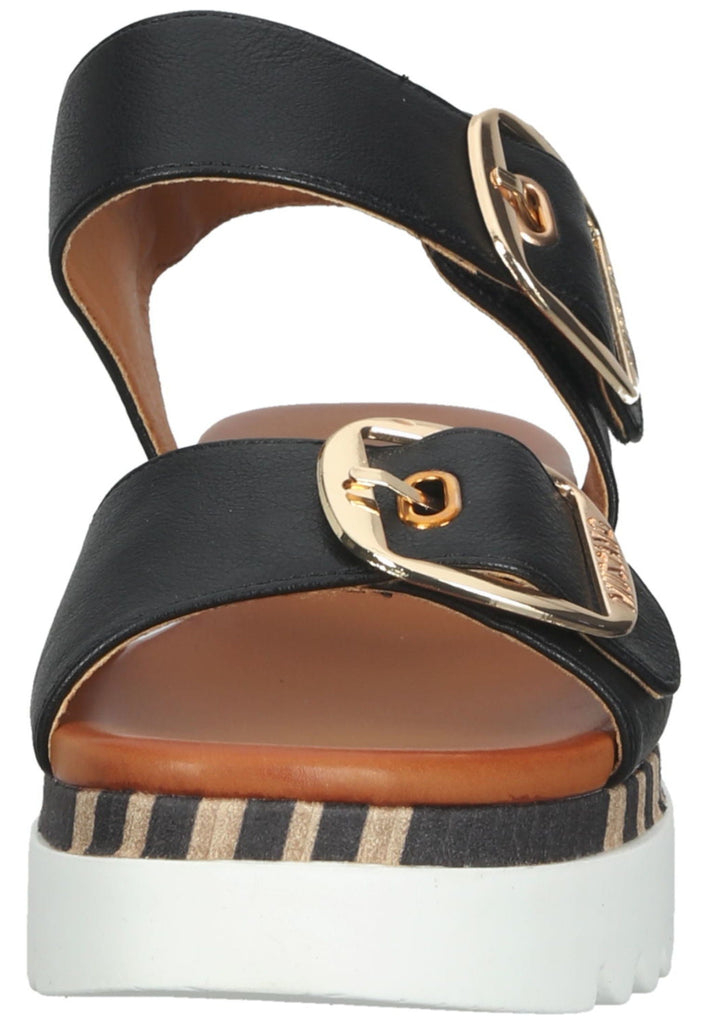 Mustang Sandalen Lederimitat Schwarz