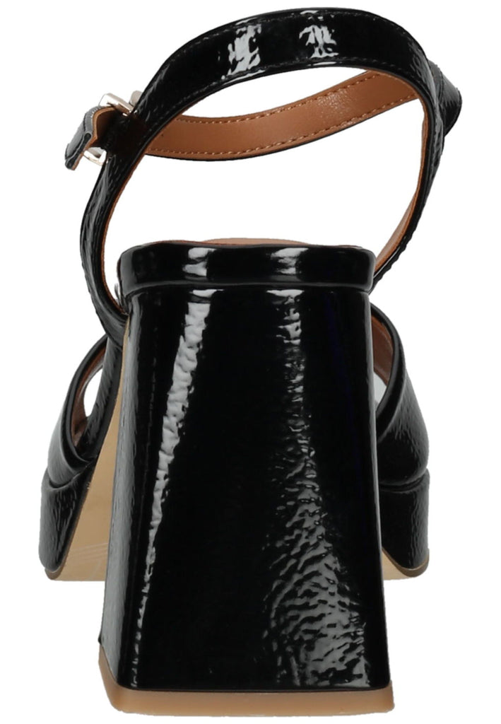 Mustang Sandalen Lederimitat Schwarz Lack