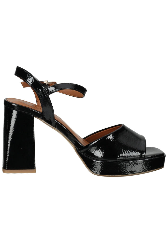 Mustang Sandalen Lederimitat Schwarz Lack