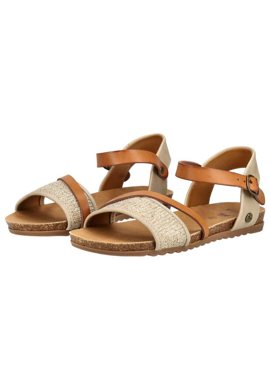 Mustang Sandalen Lederimitat/Textil Beige