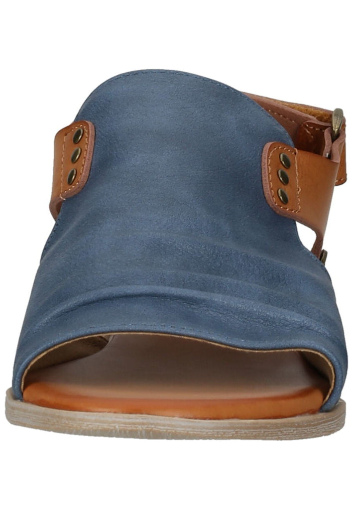 Mustang Sandalen Lederimitat/Textil Blau/Braun