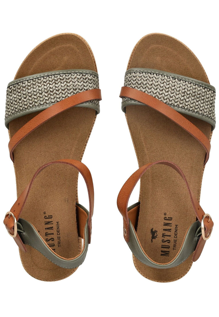 Mustang Sandalen Lederimitat/Textil Grün