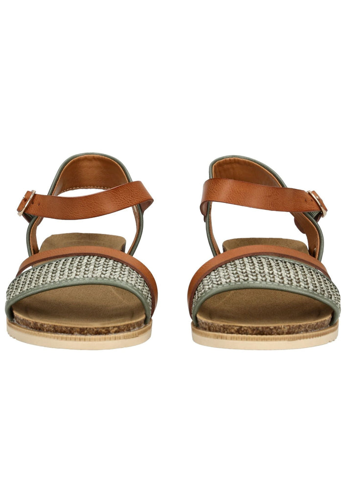 Mustang Sandalen Lederimitat/Textil Grün