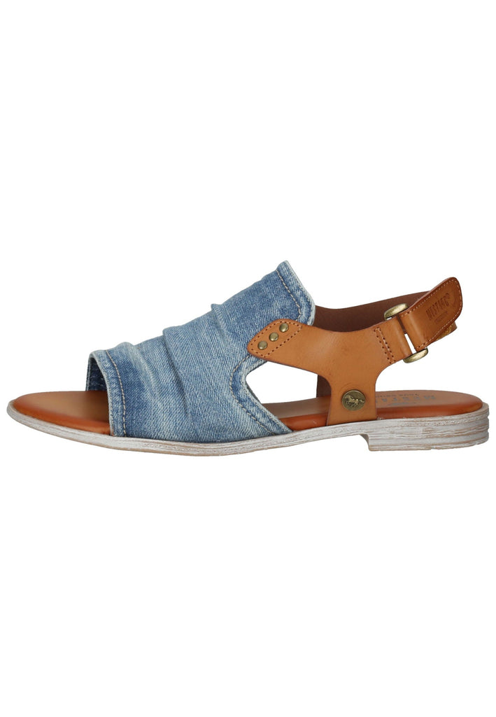Mustang Sandalen Lederimitat/Textil Jeans