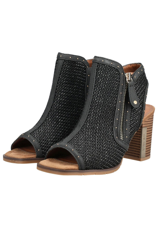 Mustang Sandalen Lederimitat/Textil Schwarz