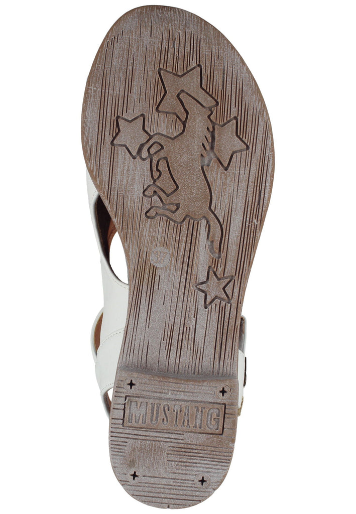 Mustang Sandalen Lederimitat Weiß