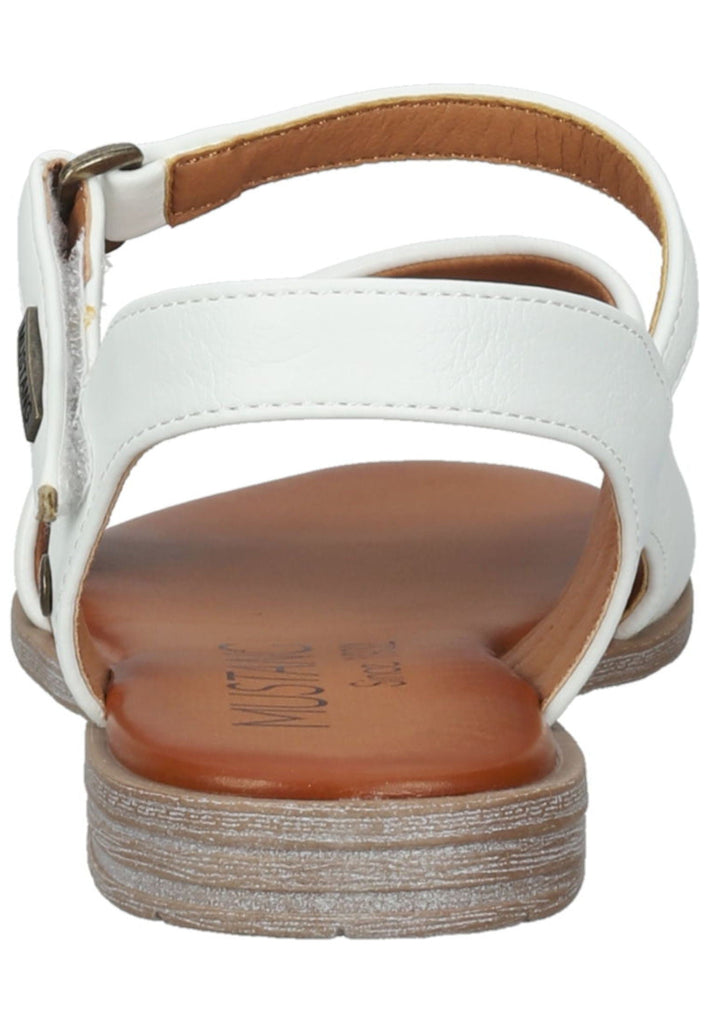 Mustang Sandalen Lederimitat Weiß
