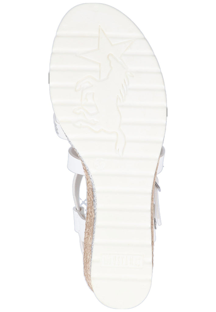 Mustang Sandalen Lederimitat Weiß