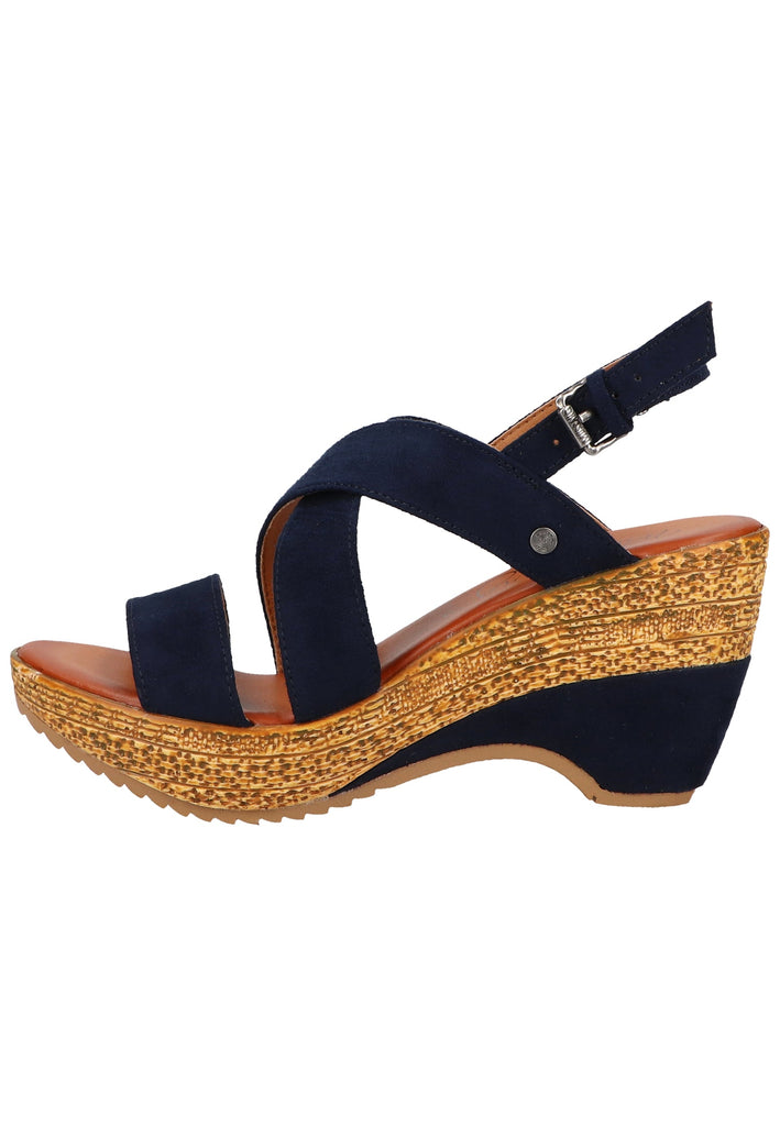 Mustang Sandalen Textil Blau