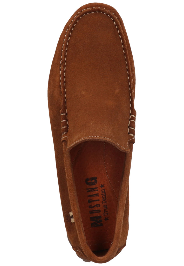 Mustang Slipper Leder Cognac