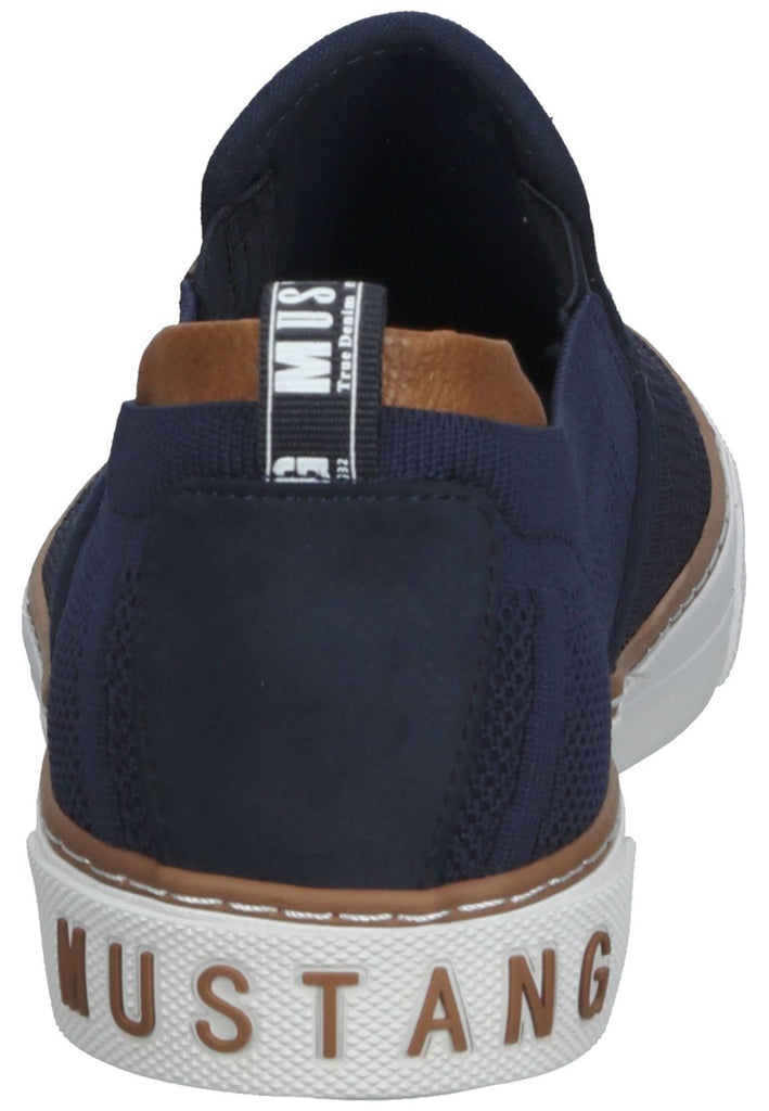 Mustang Slipper Lederimitat/Textil Dunkelblau
