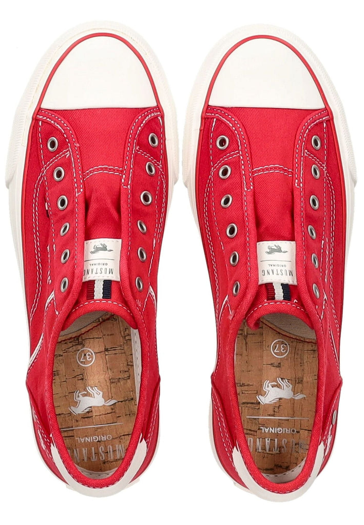 Mustang Slipper Lederimitat/Textil Rot