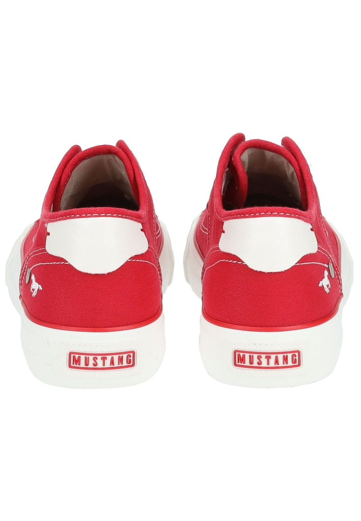 Mustang Slipper Lederimitat/Textil Rot