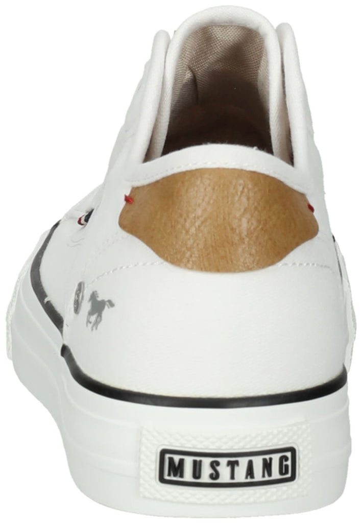 Mustang Slipper Lederimitat/Textil Weiß
