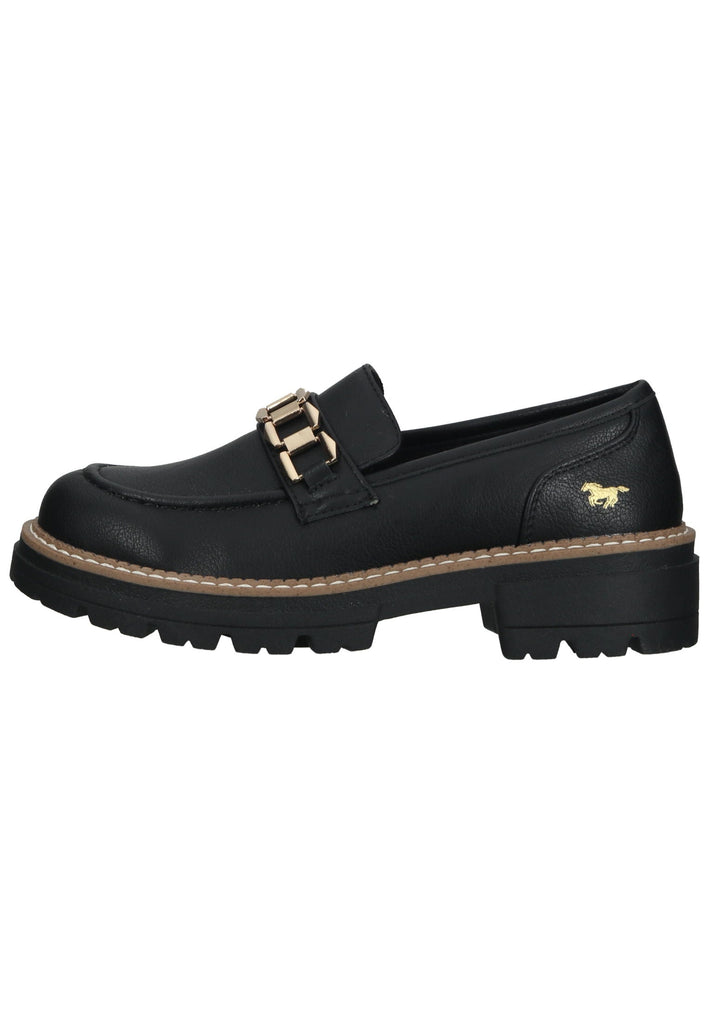 Slipper Mustang Slipper Lederimitat Schwarz