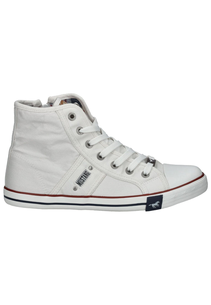 Mustang Sneaker Baumwolle Weiß