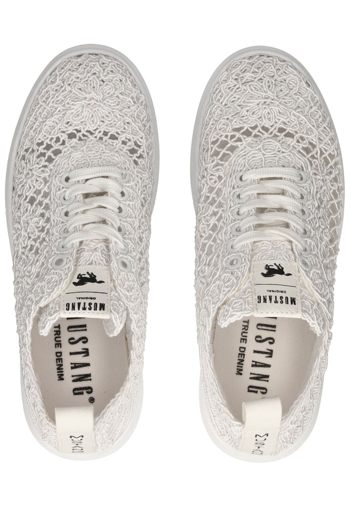 Mustang Sneaker Baumwolle Weiß
