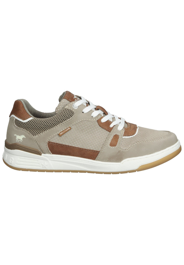 Mustang Sneaker Lederimitat Beige/Braun