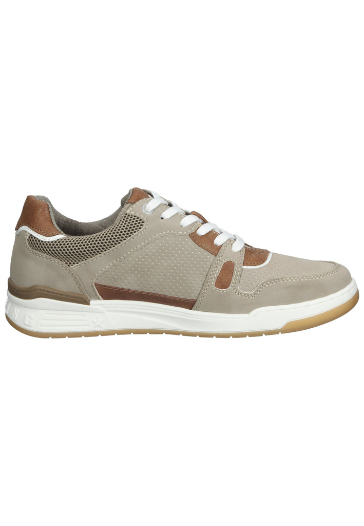 Mustang Sneaker Lederimitat Beige/Braun