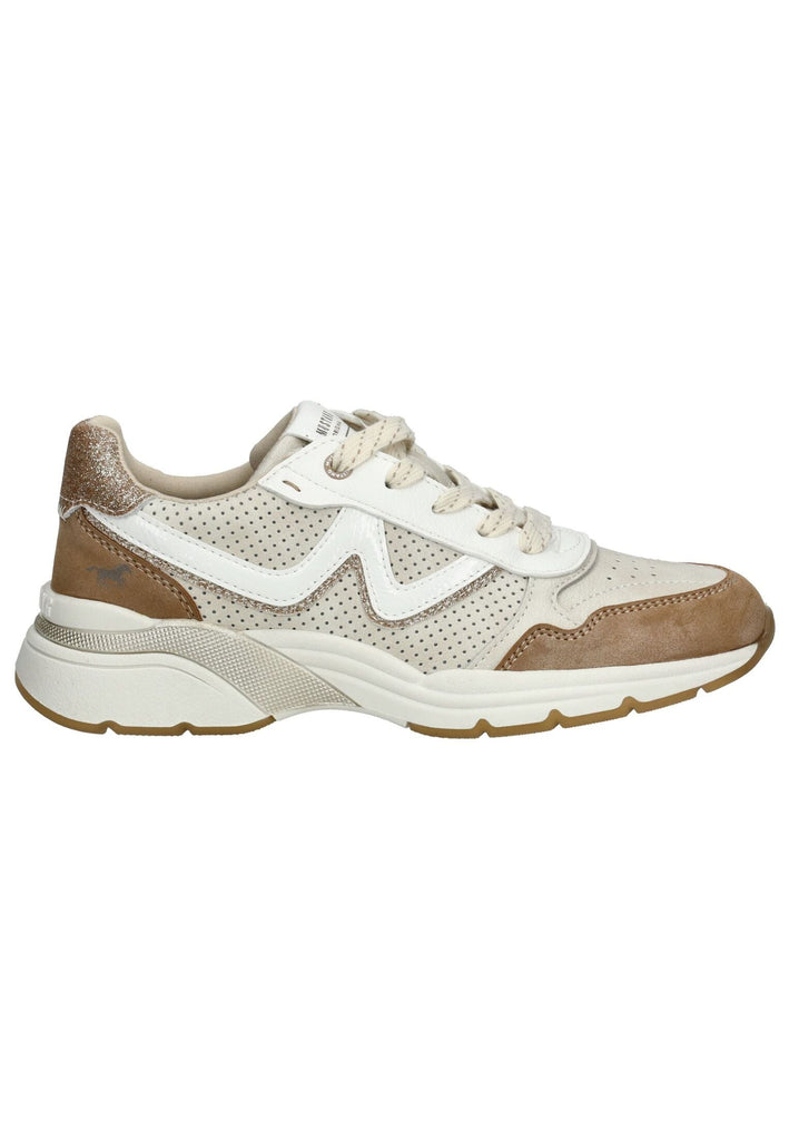 Mustang Sneaker Lederimitat Braun/Beige