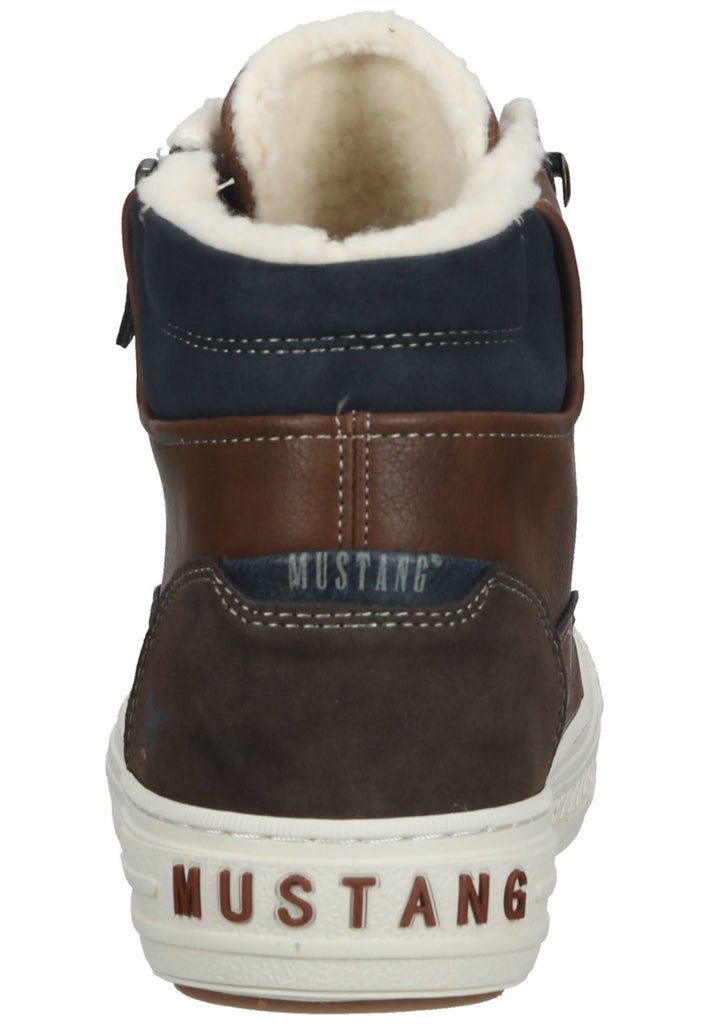 Mustang Sneaker Lederimitat Braun Warmfutter
