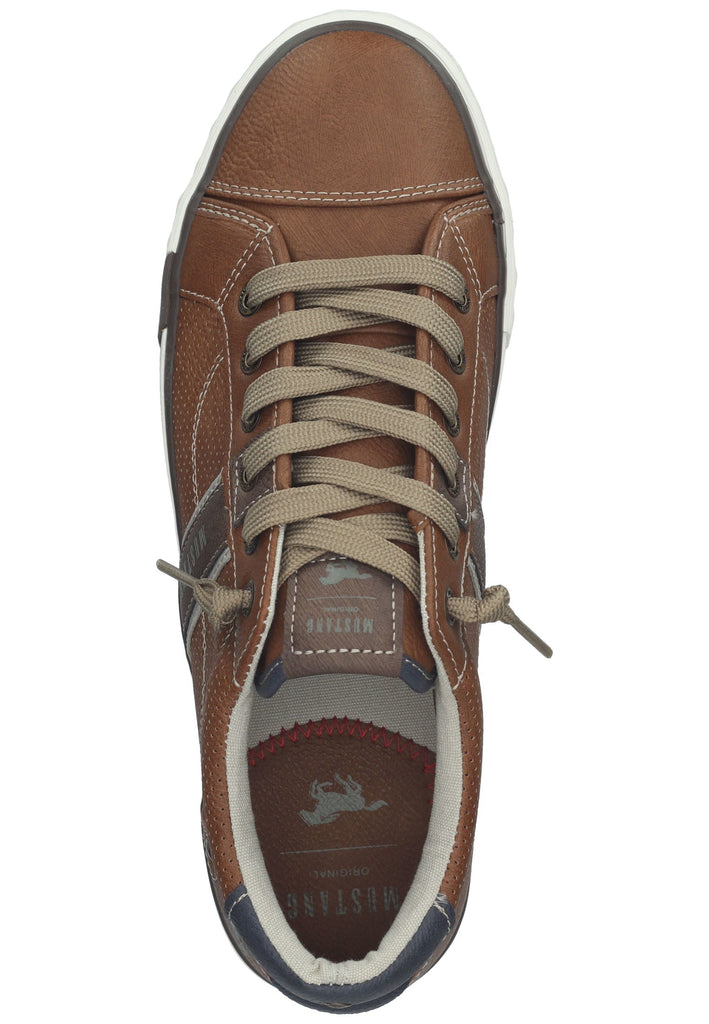 Mustang Sneaker Lederimitat Cognac