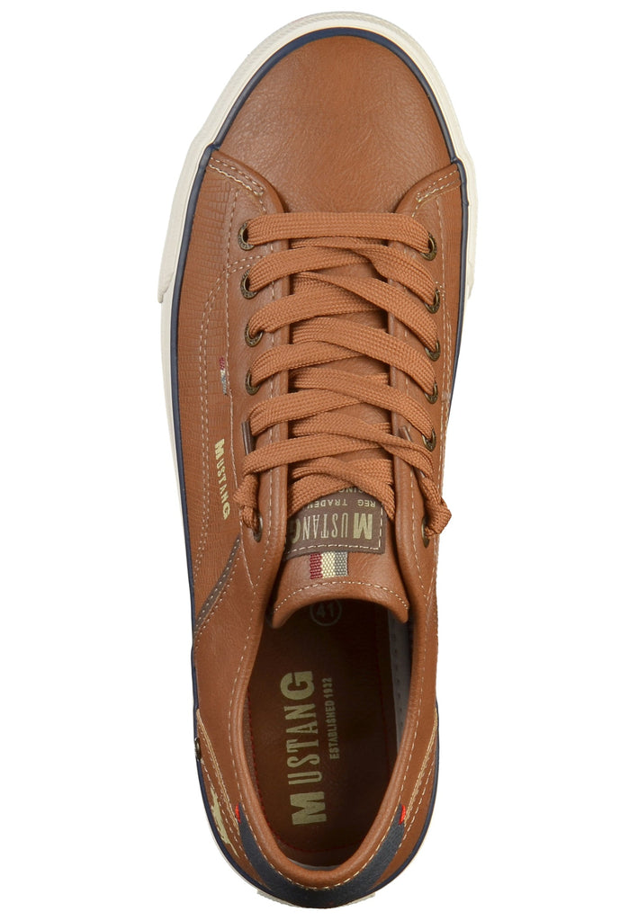 Mustang Sneaker Lederimitat Cognac