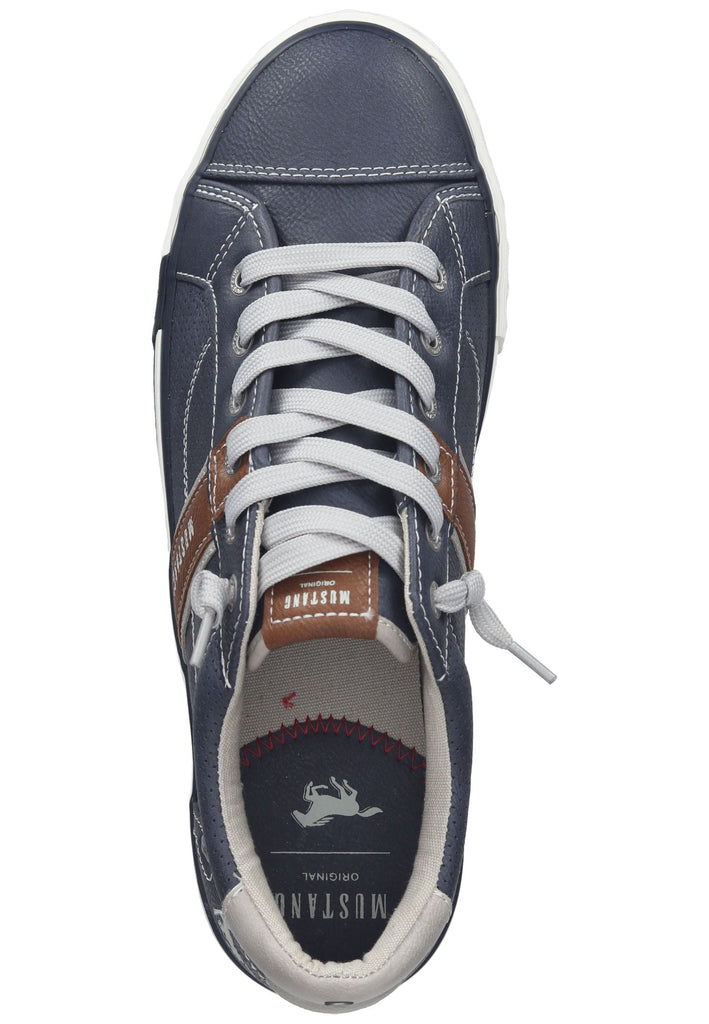 Mustang Sneaker Lederimitat Dunkelblau