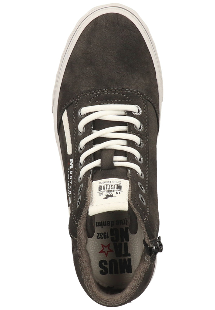 Mustang Sneaker Lederimitat Dunkelgrau