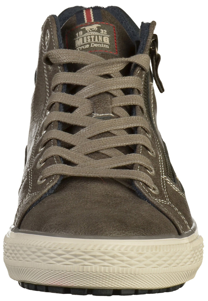 Mustang Sneaker Lederimitat Dunkelgrau