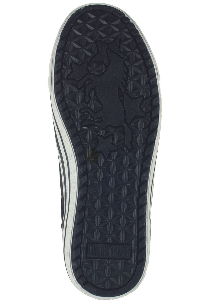 Mustang Sneaker Lederimitat Dunkelgrau Warmfutter