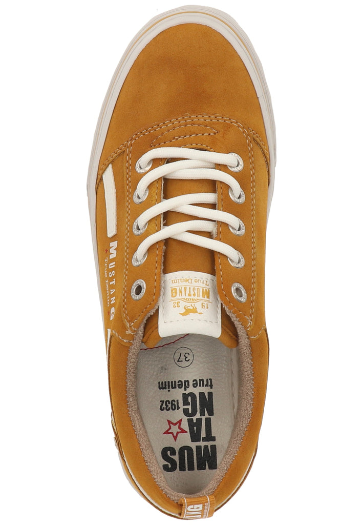 Mustang Sneaker Lederimitat Gelb Warmfutter