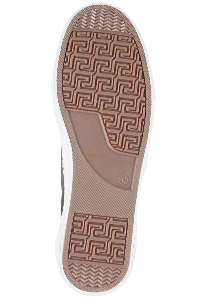 Mustang Sneaker Lederimitat Grau/Braun