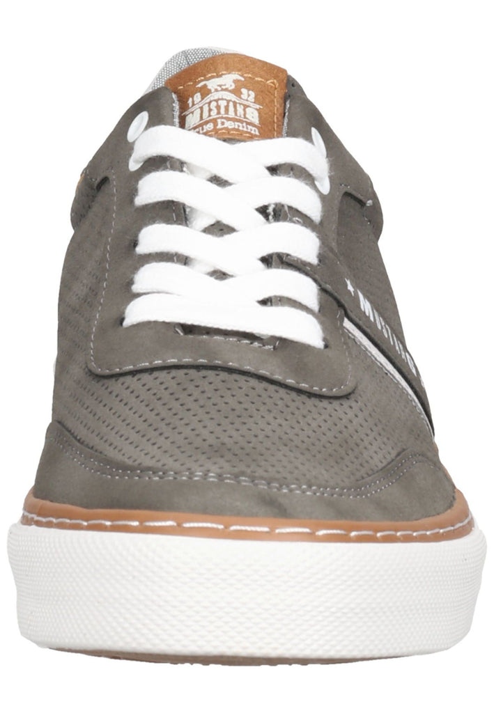 Mustang Sneaker Lederimitat Grau/Braun